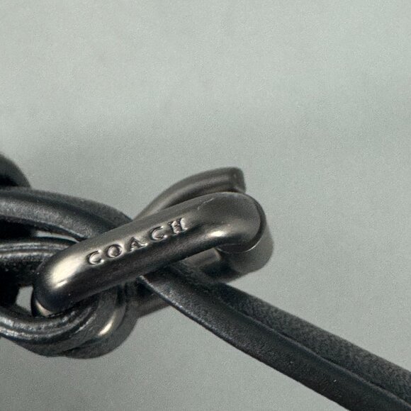 NWOT Coach Black Leather Adjustable Strap - Picture 12 of 13
